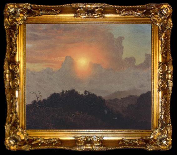 framed  Frederic E.Church Cloudy Skies, ta009-2